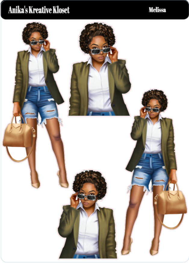 Melissa Fashion Doll Stickers