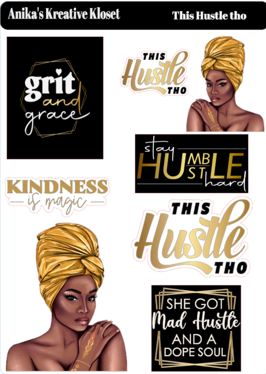 Hustle Hard: Affirmation Stickers