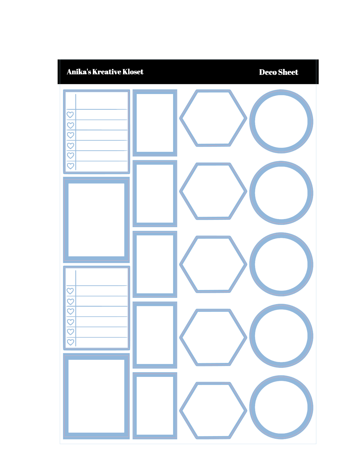 Shades of Blue Deco Bundle