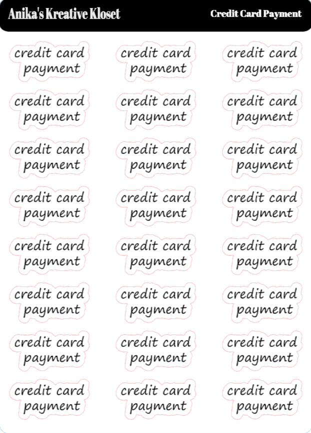 Credit Card Payment