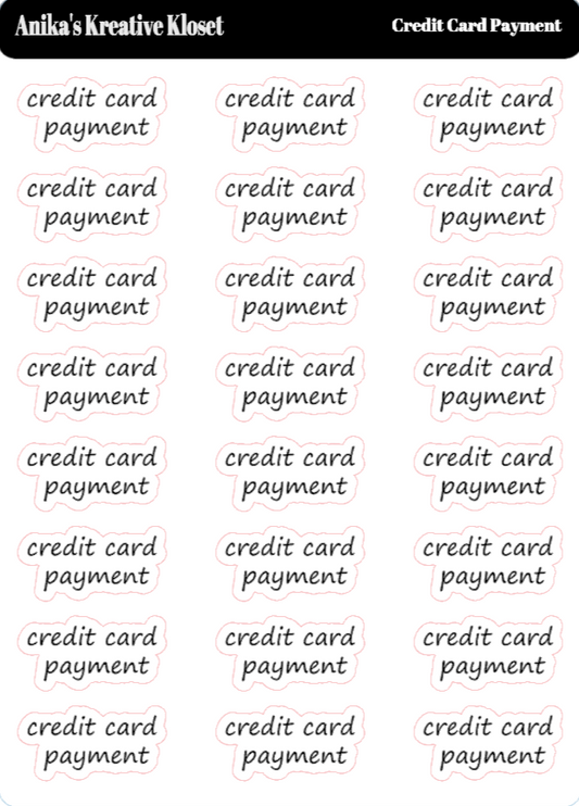 Credit Card Payment