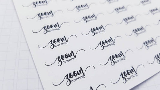 Zoom Meeting |Script Planner Stickers