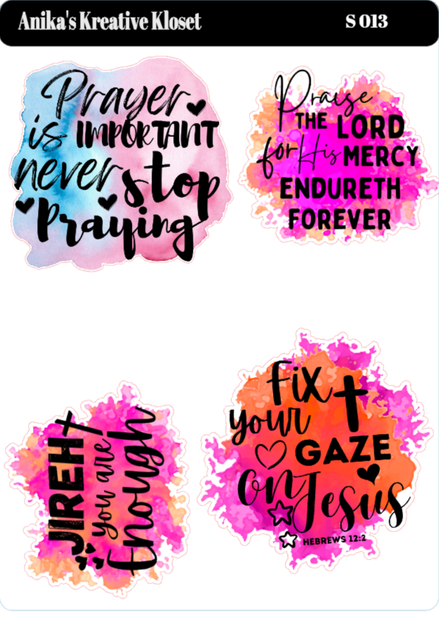 Spiritual & Scriptural Stickers – Anika's Kreative Kloset