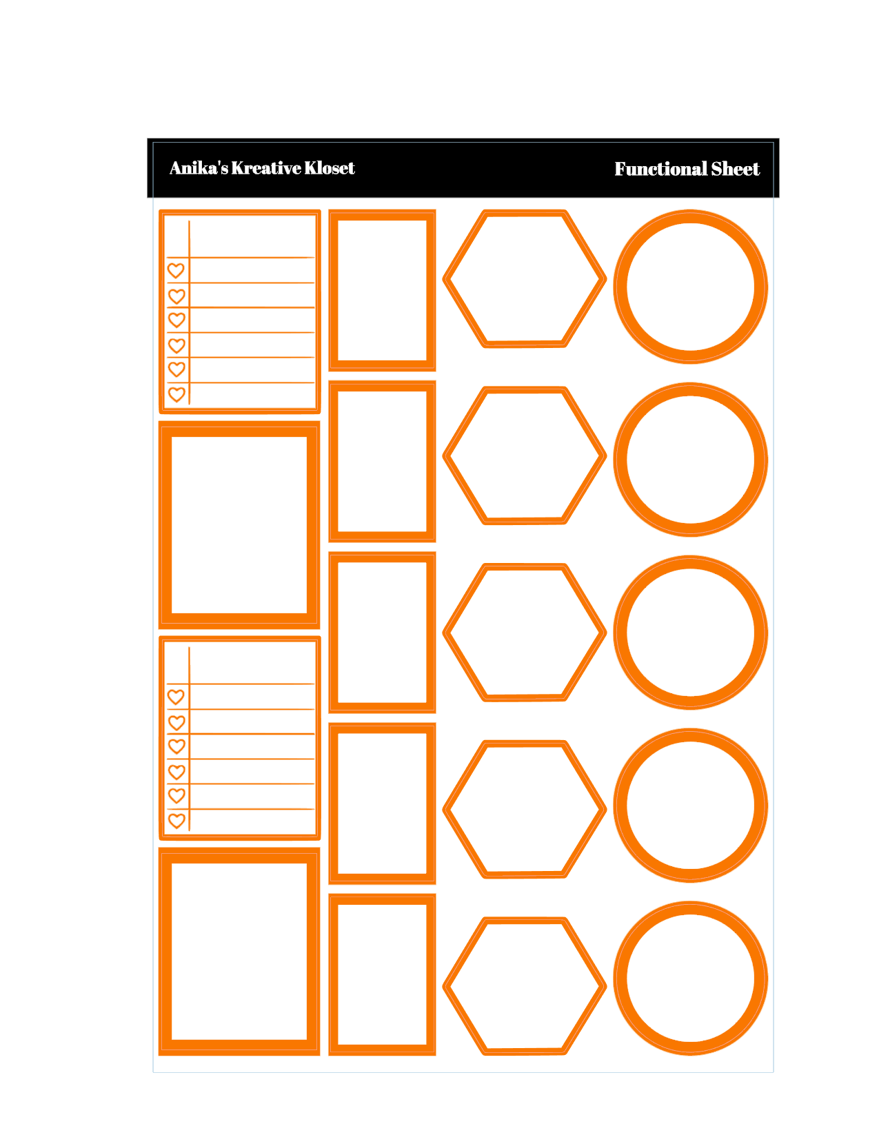 Shades of Orange Deco: Oranges